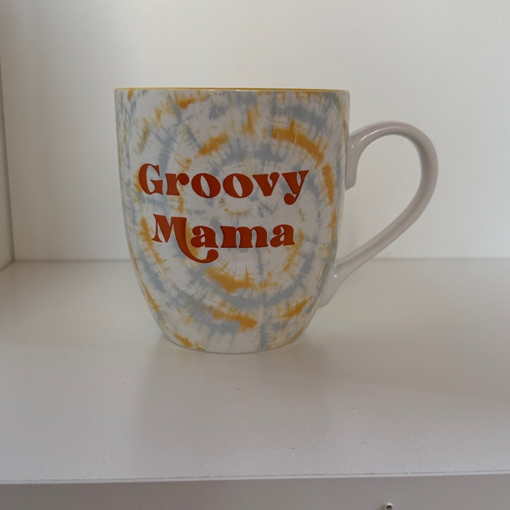 About Face Designs - Groovy Mama - Tie-Dye - Happy Hippy - Morning Coffee Mug